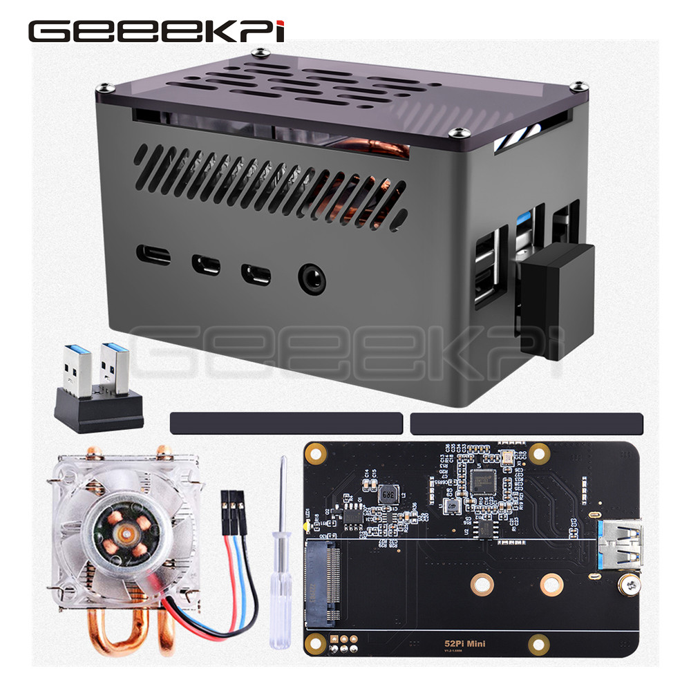 Argon One V3 M.2 Nvme Case - GeeekPi Custodia in mattoni in alluminio