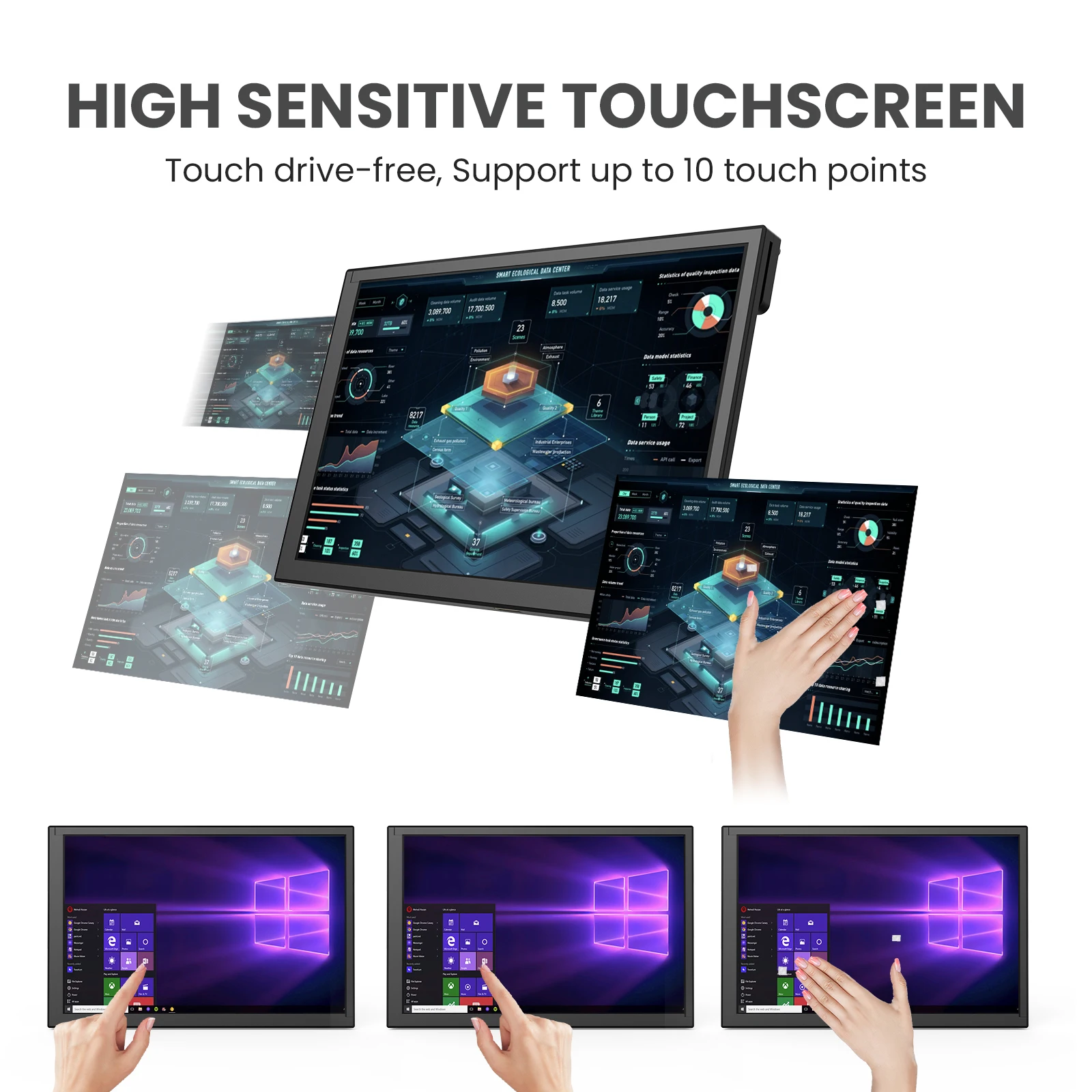 HDR 1280x800 IPS Touch Screen  - Raspberry Pi 10.1 Inch Capacitive Touch Screen Ips recensione e prezzo